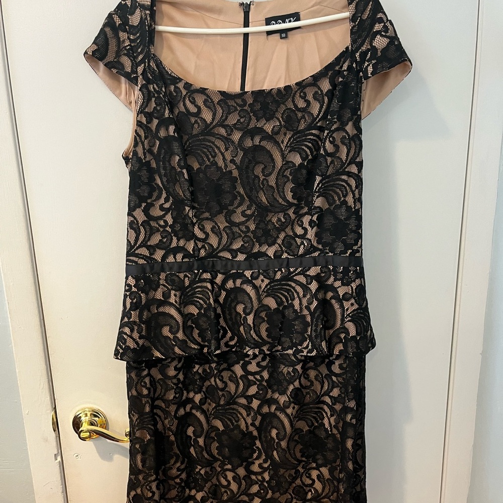 Black Plus Size Lace Dress